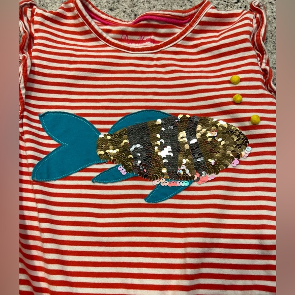 Mini Boden Fish Dress Size 9-10 - Picture 3 of 6